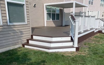 Two-Tone Deck Resurfacing Project In Brookhaven, Ga