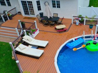 New pool deck creates an outdoor oasis in Lake Forest, GA